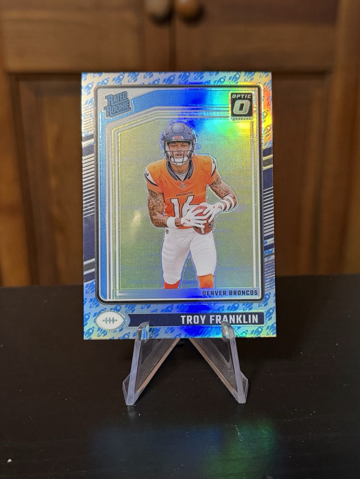 🔥2024 Donruss Optic Rated Rookie No. 294 Troy Franklin Rocket Emoji SSP