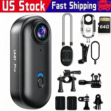4K Mini Action Camera-64G Motorcycle Camera with Cycling Stand for Cycling