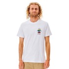 Rip Curl Search Icon Tee Mens in White - Size -