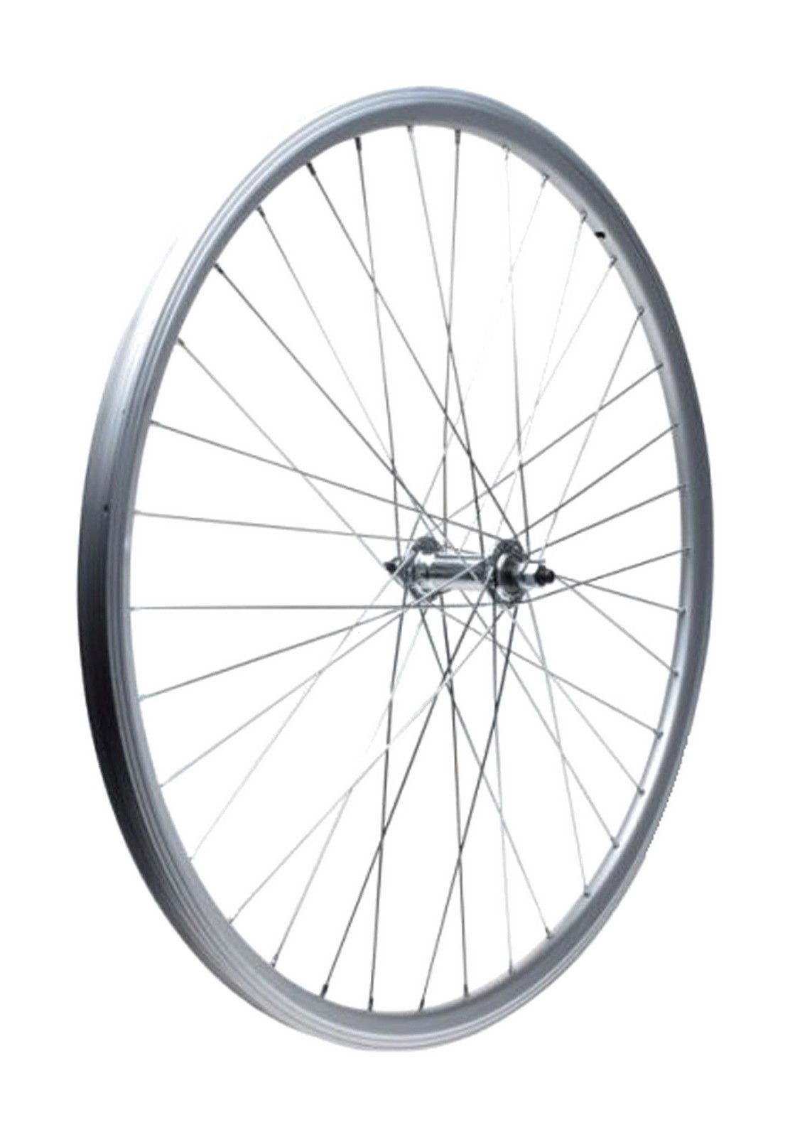 Roue de vélo 26 avant ATB alu avec moyeu à cône fluide et rigide