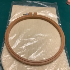 6 Inch Brown Plastic Embroidery Hoop