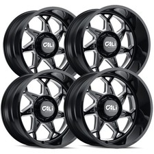 Set-4 Cali Off-road 9111 Sevenfold 20x10 5x5 -25mm Blackmilled Wheels Rims