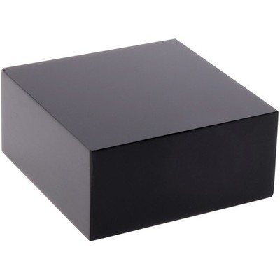 Plymor Black Polished Acrylic Square Display Block, 1'' H x 2'' W x 2'' D