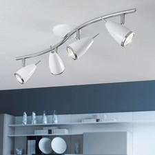 EGLO LED Spotleiste 4 flammige Deckenleuchte Weiß GU10 4x3 Watt RICCIO