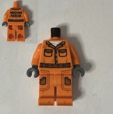 LEGO Batman ARKHAM ASYLUM Orange Prison Jumpsuit Torso & Legs ~ You Pick