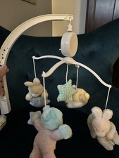 Vintage Infantino Glow in the Dark musical mobile Bears Stars Lullaby 1995