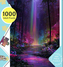 NIGHT FOREST  1000 Fine Size Pcs Jigsaw Puzzle 15"x10" 38x26cm  SEALED/NEW