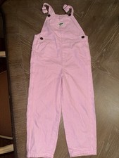 Oshkosh B'gosh Girl's 5T Overall PINK Classic PINK white Stripe