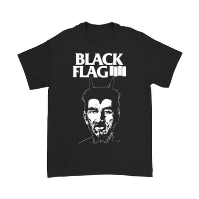 NEW Black Flag Band Sleeve Cotton Black T Shirt S-5XL JU759