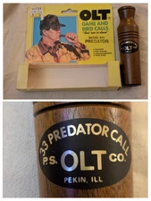 P S. Olt Predator Game Call  Wood Model 33 USA Box
