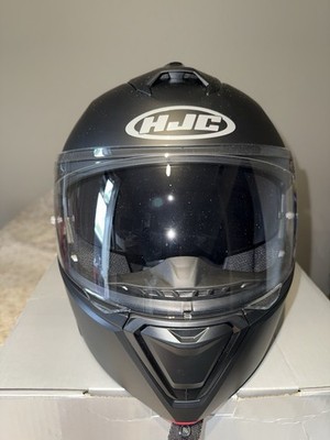 HJC i90 Modular Motorcycle Helmet Semi Flat Black Size Large NEW Open Box DOT