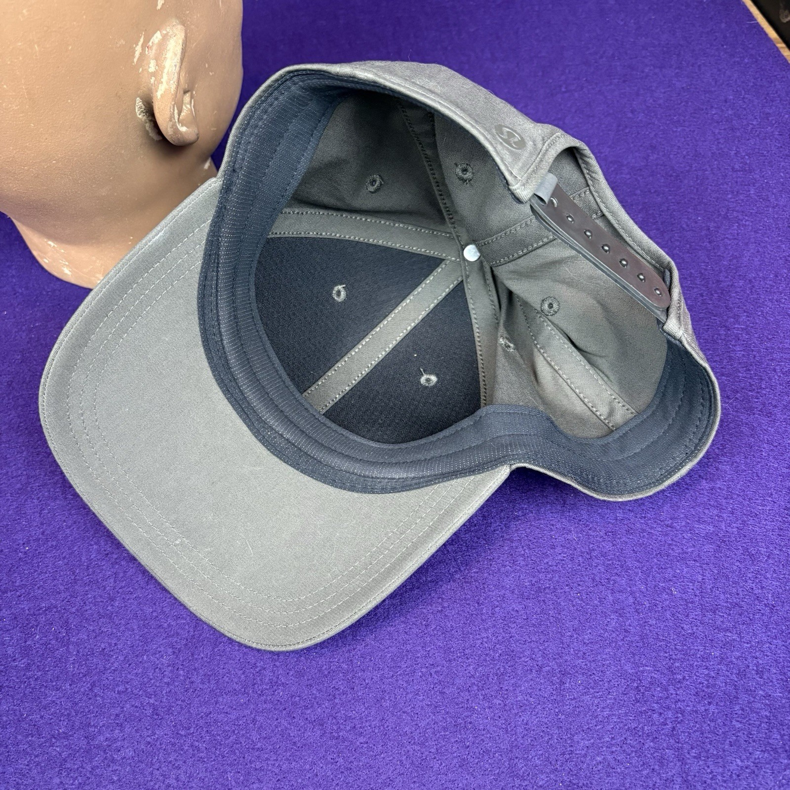 Lululemon Baseball Cap Hat Gray Snapback Adjustab… - image 6