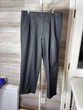 Classic Black Pleated Men  s Dress Pants - Tailored Formal Trousers 1414