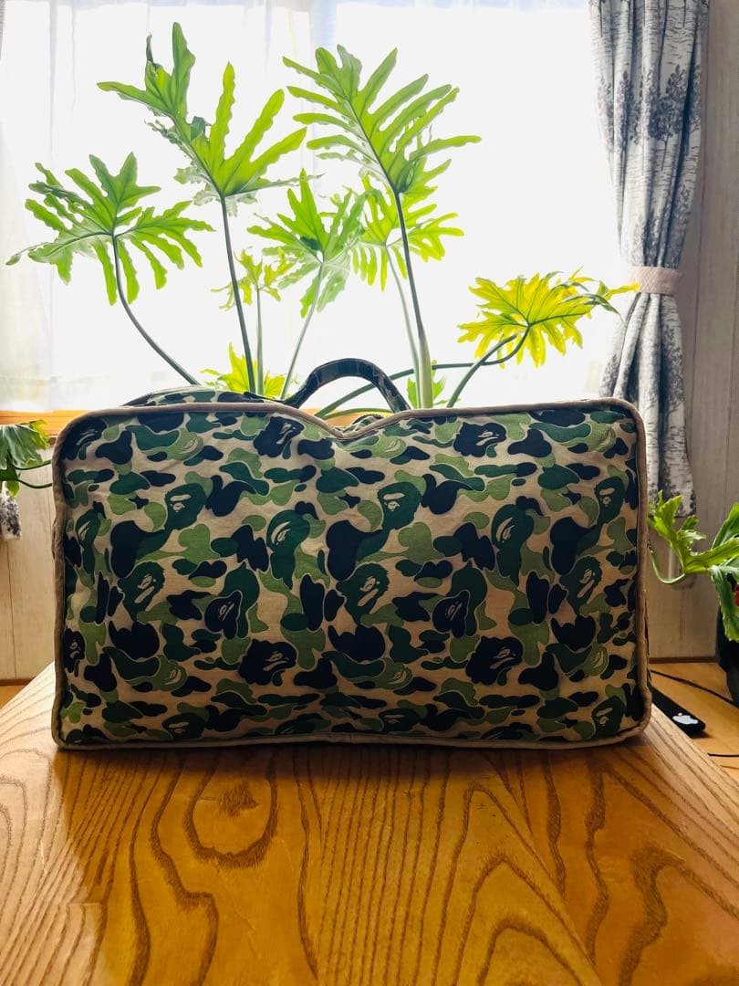 A BATHING APE 90s Vintage ABC Camo Green Boston Duffle Bag 60cm thumbnail 3