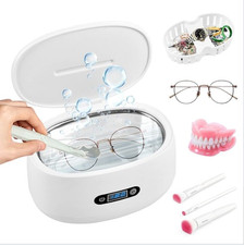Ultrasonic Cleaner, Stainless Steel Tank & Digital Timer for Jewelry, Eyewear