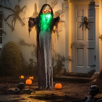 Homcom 183Cm Halloween Dekoration HäNgend Monster Mit Led-Lichter Soundfunktion