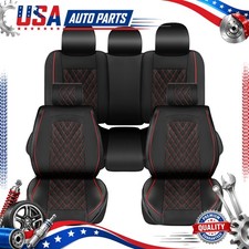 Full Set Car 5-seat Covers Leather For Chevy Silverado Gmc Sierra 1500 New Full Set Car 5-seat Covers Leather For Chevy Silverado Gmc Sierra 1500 New