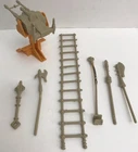 Castle Grayskull He-Man MOTU Parts Weapons Ladder Cannon Lot Vintage Mattel