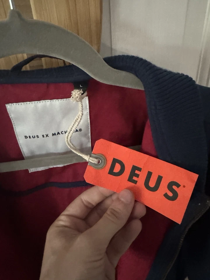 Deus Ex Machina Garth 飞行员夹克海军蓝(尺寸:XXL)- 状况良好! 2XL — 第 3/4 张图片
