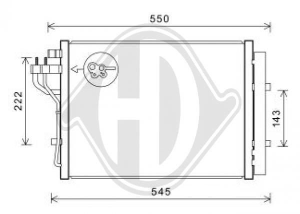 Diederichs Kondensator DCC1993 FÜR Hyundai-image