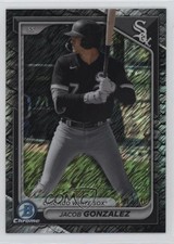 2024 Bowman Chrome Prospects Black Reptilian Refractor 1/10 Jacob Gonzalez 0t2