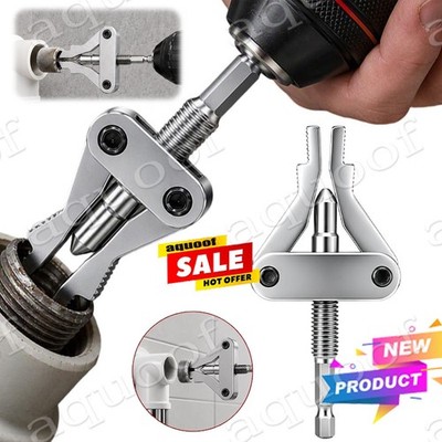 Drill-Powered Broken Thread Extractor for 1/2,3/4 Inch Plastic Pipe,Hot Sale