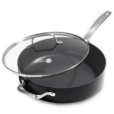 Image of GreenPan Copenhagen Saute Pan 28cm With Lid Aluminium Non Stick Cookware Kitchen