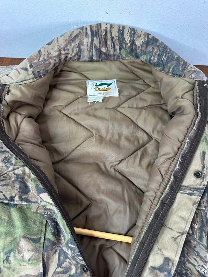 Duxbak Realtree Camo Vintage Insulated Coveralls Men’s Large Regular 42-44 Vtg - Image 3 of 4