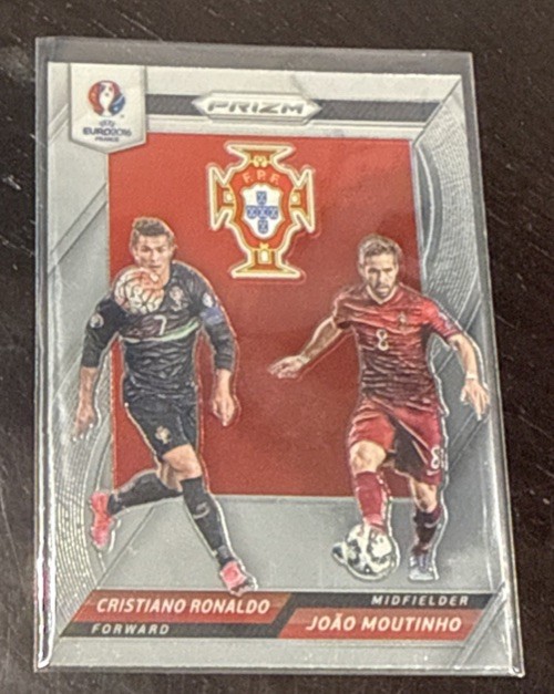 Cristiano Ronaldo/Joao Moutinho 2016 Panini Prizm Uefa Euro Soccer #26