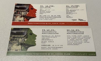 Monsterweekend 2000 V_8 Sonix Club Flugplatz Lahr 2 Flyer Rave Techno de Borah
