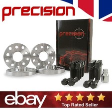 Audi A2 Wheel Spacers 15/20mm Black Bolts & Locks For Aftermarket Alloys