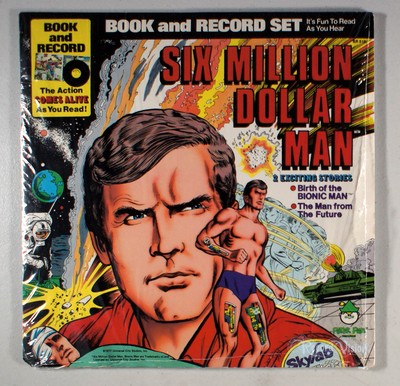 Six Million Dollar Man: Exciting Stories (1977) [SEALED] Vinyl LP + Comic BOOK
