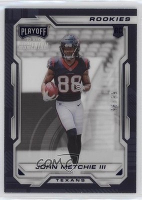 2022 Chronicles Playoff Momentum Rookies Blue 96/99 John Metchie III RC 0xe0