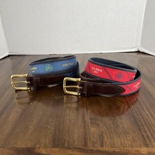 Vineyard Vines by Shep & Ian Belt Size 30 U.S Open Red & Blue Made in USA