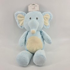 Kellytoy Kellybaby Blue Elephant Plush Rattle Stuffed Animal 20 Inch B836BE NEW