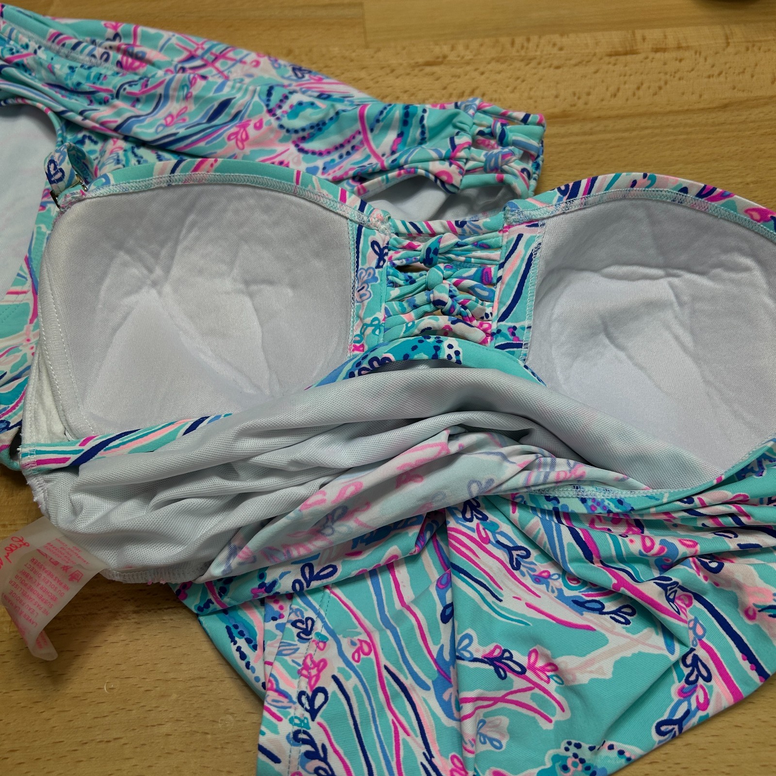 Lilly Pulitzer 2 Piece Halter Tankini Top And Bottom Swim Suit Women's Size 6