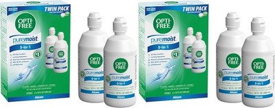 Opti-Free Puremoist Multi-Purpose Disinfecting Solution 10 Fl Oz (Pack of 4) 