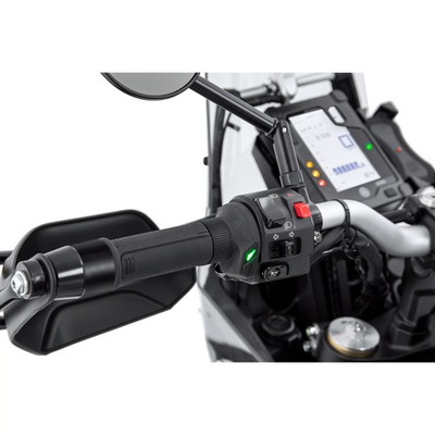 Koso Heizgriffe 22mm 5-Stufen 120mm Integrierter Schalter Motorradgriff