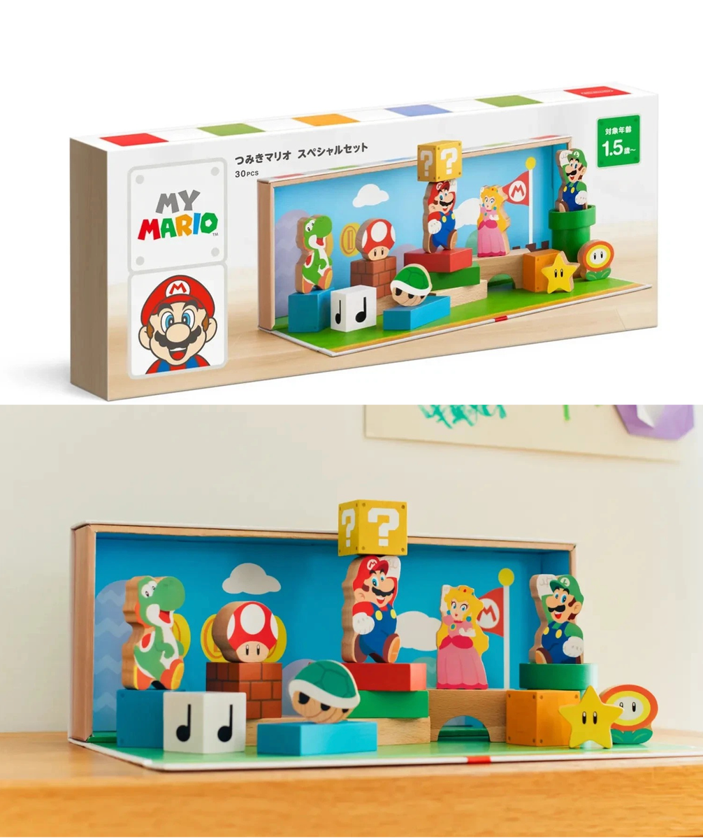 つみきマリオ スペシャルセット 30個　任天堂限定　知育玩具　amiibo つみきマリオ スペシャルセット 30個 任天堂限定 知育玩具 amiibo