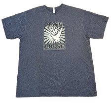 Hang Loose Heather Blue T-Shirt Surf Culture Size XL