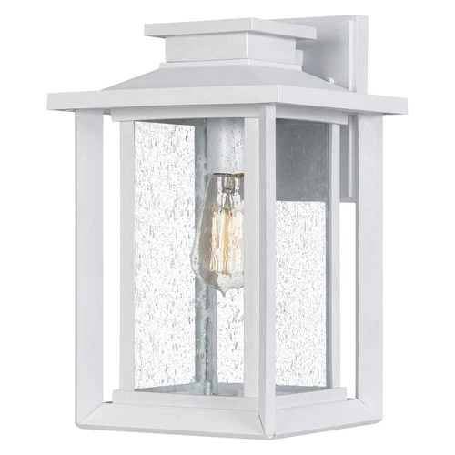 Wakefield 1-Light Outdoor Wall Mount in Matte White - Picture 1 of 7