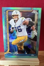 2025 Topps Chrome Football #157 Joe Alt TEAL Refractor 291/299 LA Chargers 🔥SSP
