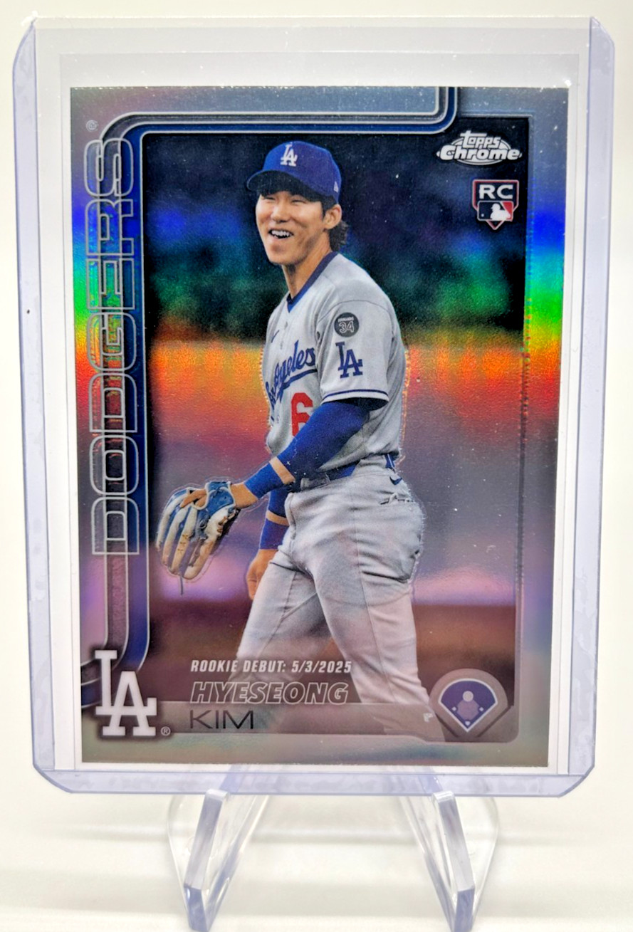 2025 Topps Chrome Update Hyeseong Kim Refractor #USC149 LA Dodgers RC