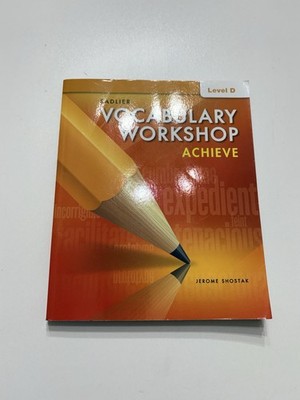 Vocabulary Workshop Achieve Level D Grade 9 (sadlier 2018 SC LN)
