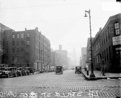 Lasalle Street At Grand Avenue In The Loop Community Area Of Chic - Old Photo