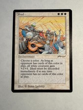 Jihadd - Magic: The Gathering MTG  - Arabian Nights - NM- - Rare - Banned