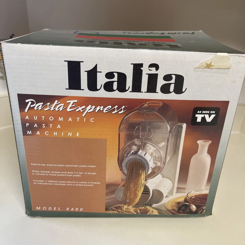 ITALIA PASTA EXPRESS Home Made AUTOMATIC PASTA MAKER Model #X-600 NEW - Image 3 of 4
