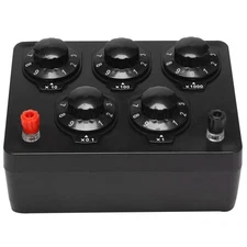 Black Resistance Box Iron Variable Decade Resistor Resistance Box 0-9999.99211