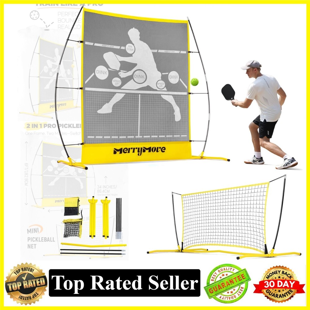 Portable 2-in-1 Pickleball Rebounder Training Board for Practice