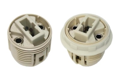 Halogenfassung G9 Fassung 230V ohne oder mit Gehäuse Halogen M10x1 Schraubring